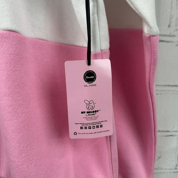 My Melody NWT Sweatshirt Shirt Womens M Pink White Cute New Sanrio BoxLunch - Picture 7 of 14